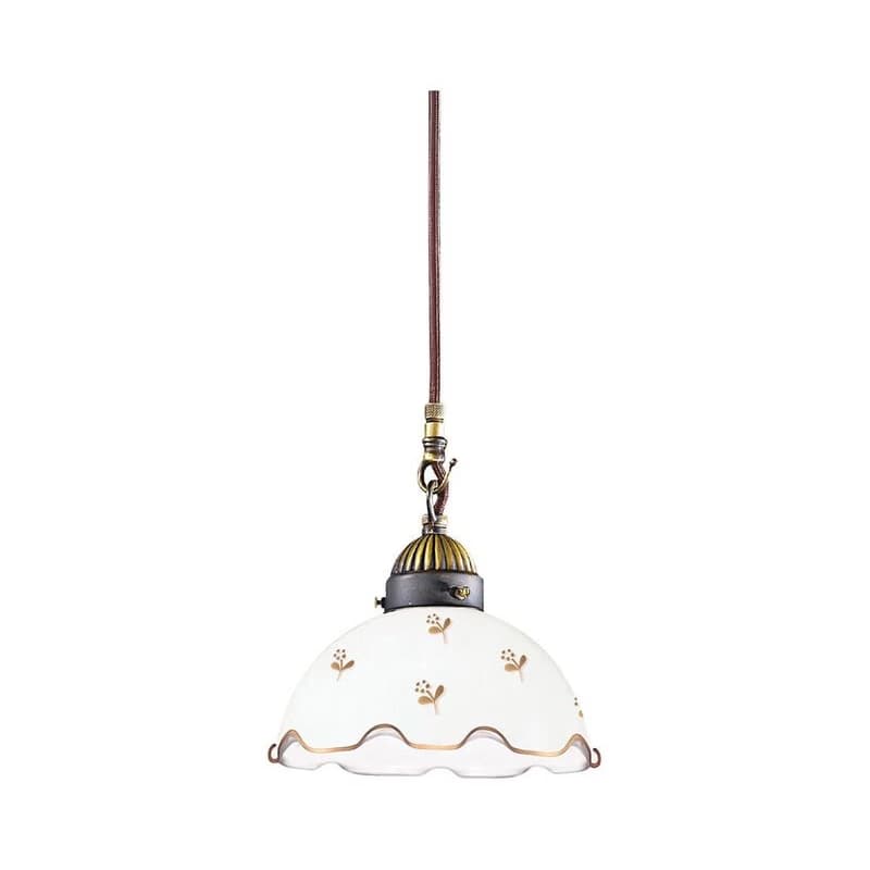 Kolarz 731.30.160 - Závesný luster na lane NONNA, 1xE27/75W/230V, priemer 20 cm, kvetinový, ružové zlato 731.30.160