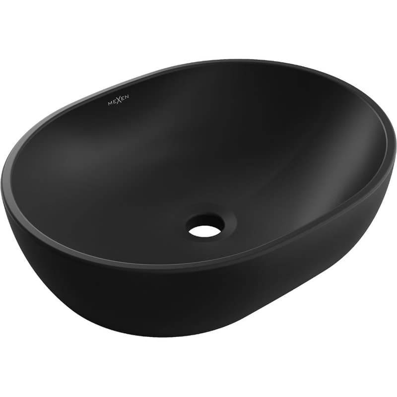 MEXEN - Viki umývadlo na dosku 48 x 35, čierna mat 21054885