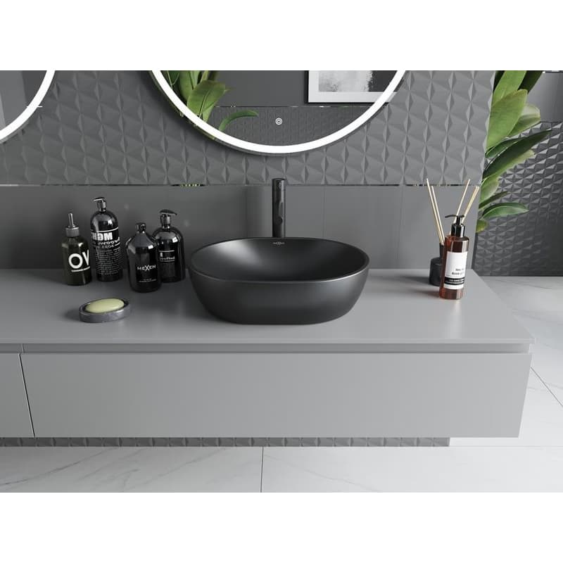 MEXEN - Viki umývadlo na dosku 48 x 35, čierna mat 21054885 3
