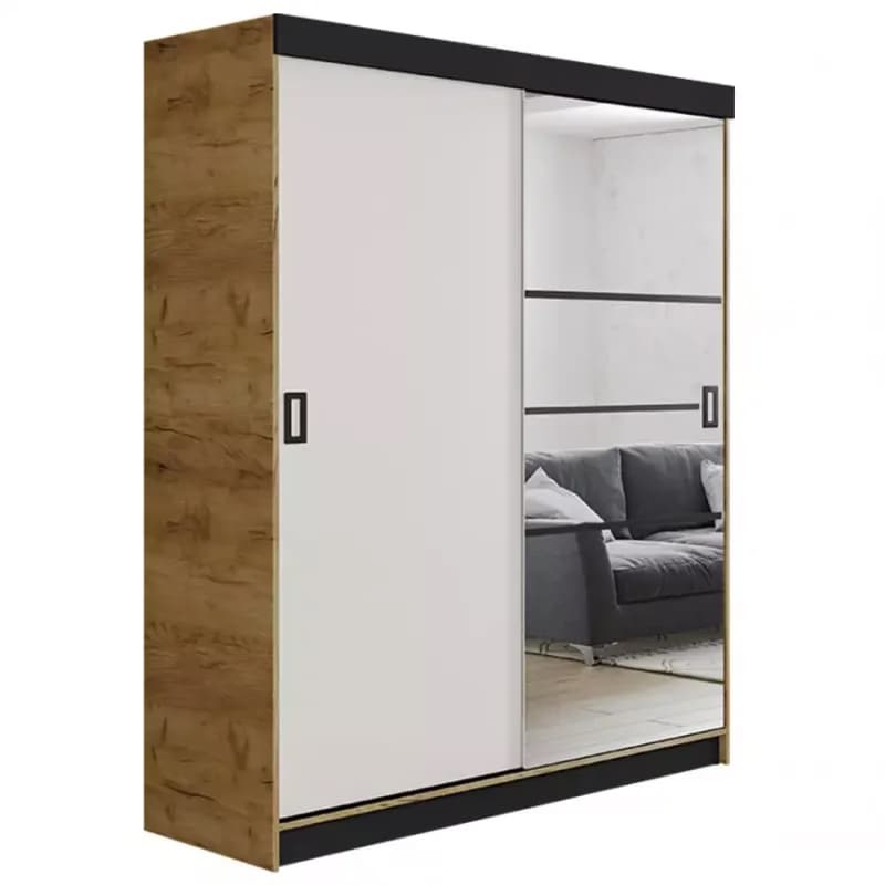 Skriňa Retro 138 6L craft / Dvierka biely 1