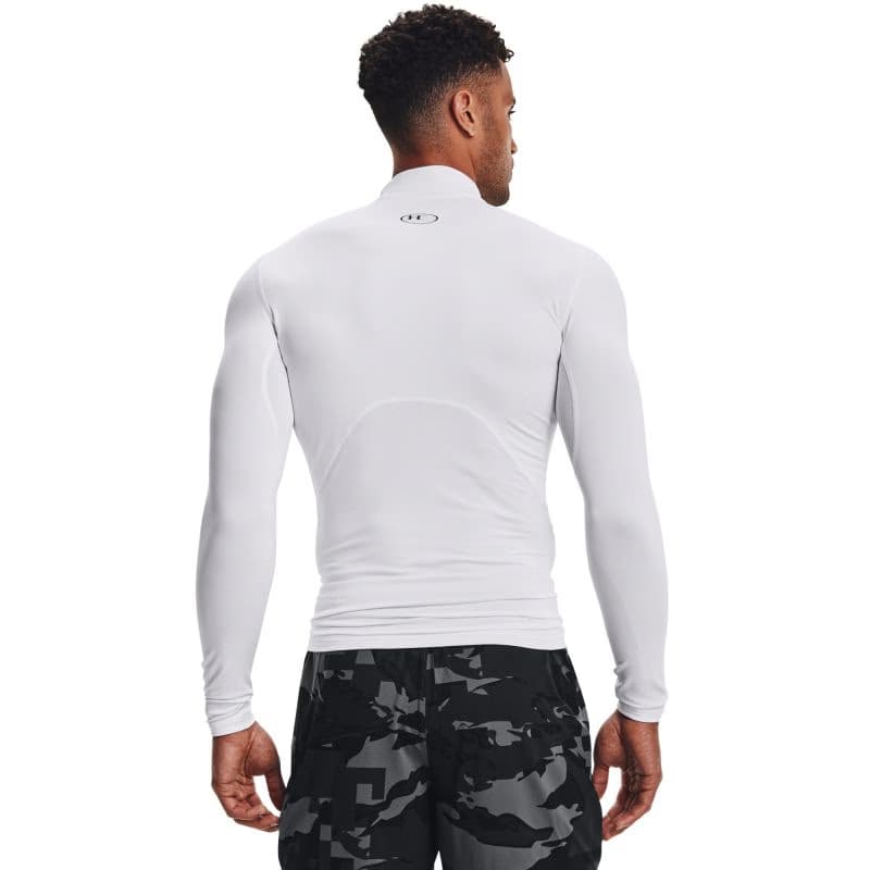 Pánske kompresné tričko s dlhým rukávom UNDER ARMOUR UA CG Armour Comp Mock-WHT 2