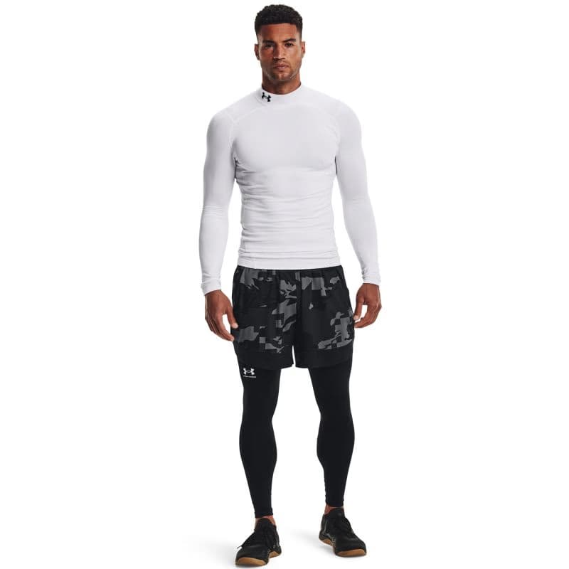 Pánske kompresné tričko s dlhým rukávom UNDER ARMOUR UA CG Armour Comp Mock-WHT 4