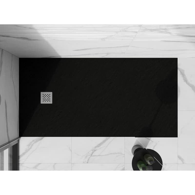 MEXEN - Stone+ sprchová vanička obdĺžniková 180x70, čierna 44707018 4