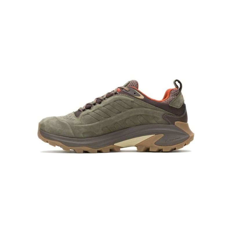 Pánska nízka turistická celokožená obuv MERRELL Moab Speed 2 LTR WP M olive 2