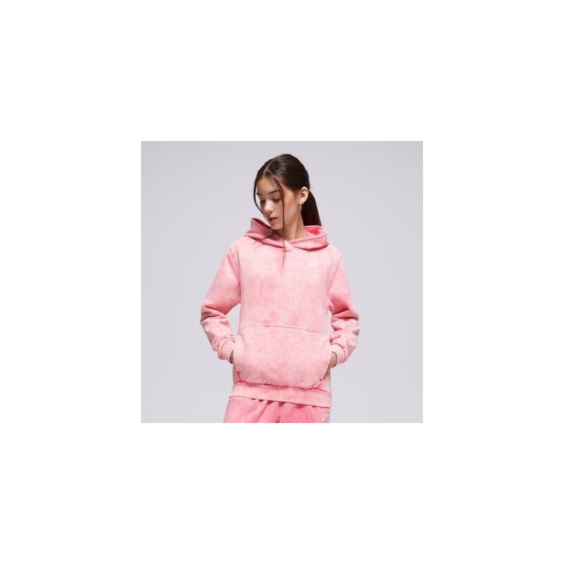 Nike S Kapucňou K Nsw Wash Po Hoodie Ft Girl Ružová EUR 128-137 1