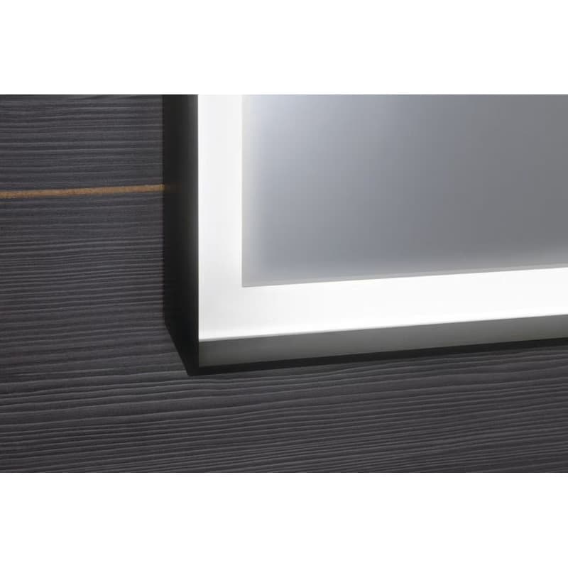 SAPHO - SORT zrkadlo s LED osvetlením 120x70cm, čierna mat ST120 5