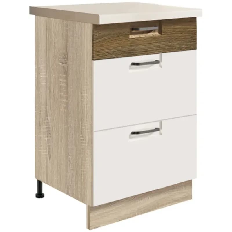 Skrinka do kuchyne Favorit 9d Sonoma/White+Ribbeck