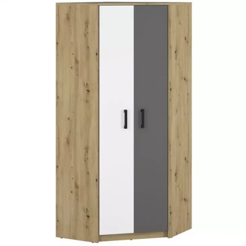Skriňa 82 Fini 13  dub artisan/biela/antracit 1
