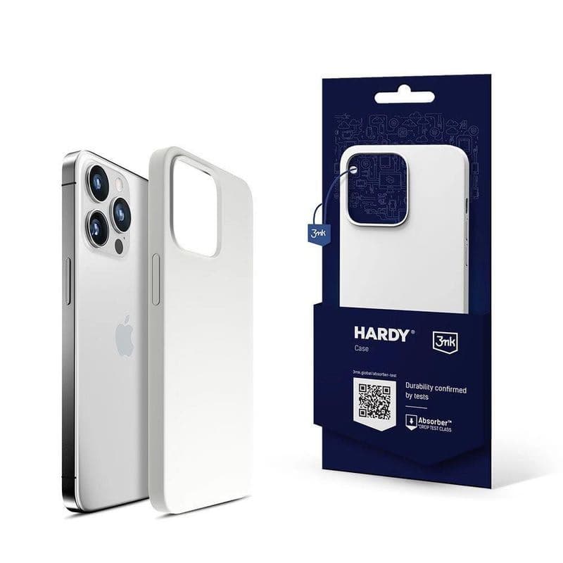 3mk ochranný kryt HARDY Silicone MagCase pre Apple iPhone 14 Pro, White