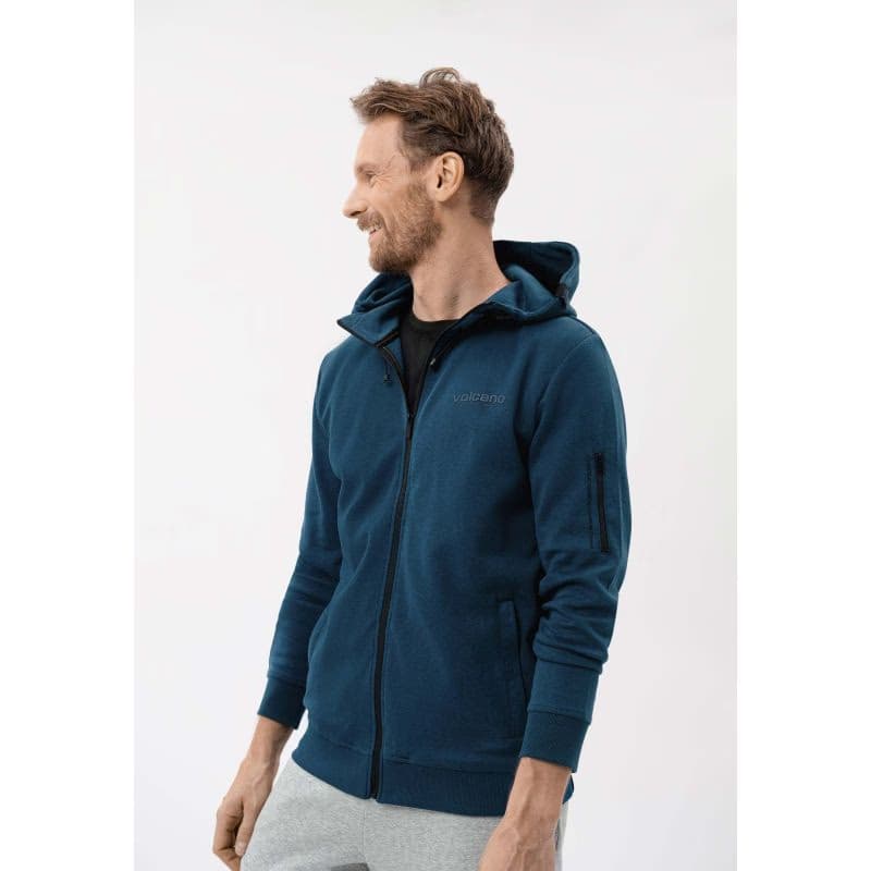 Pánska mikina so zipsom VOLCANO PITER-601-BLUE 4