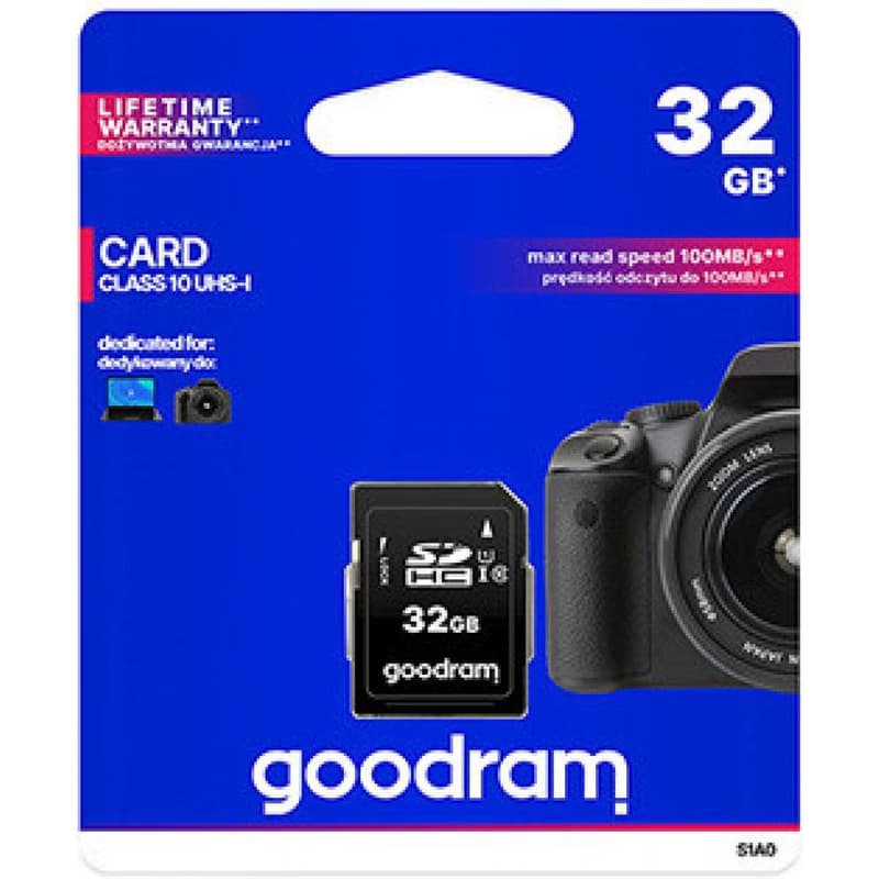 GOODRAM SDHC karta 32GB (R:100/W:10 MB/s) UHS-I Class 10 6