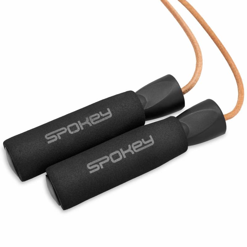 Švihadlo SPOKEY QUICK SKIP leather ball bearings 300 cm 3