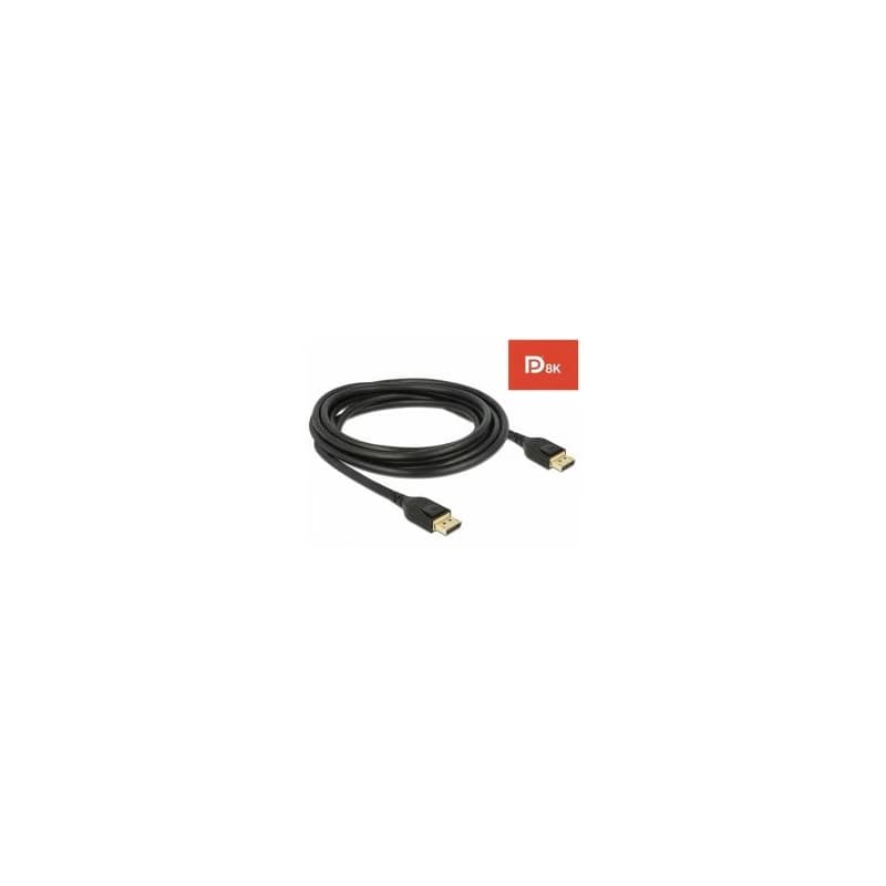 Delock DisplayPort kábel 8K 60 Hz 3 m DP 8K certifikované 2