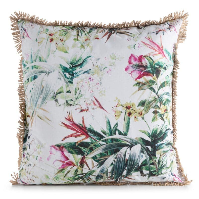 ArtFir Obliečka na vankúš GARDEN 31B | biela/zelená 45 x 45 cm 1