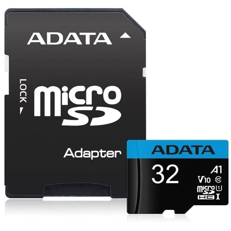 ADATA MicroSDHC karta 32GB UHS-I Class 10, A1 + SD adaptér, Premier 1