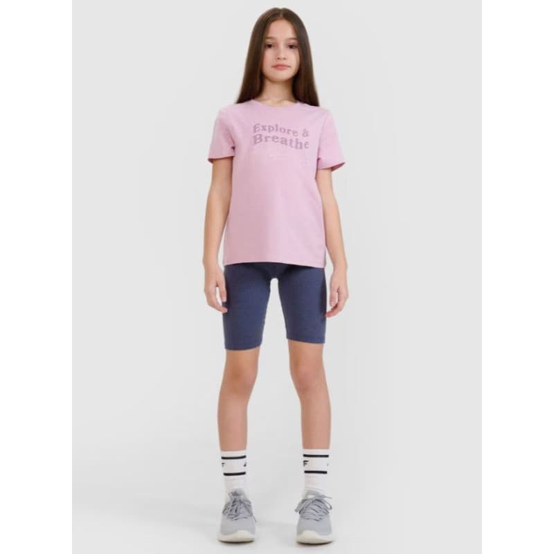 Dievčenské tričko s krátkym rukávom 4F JUNIOR TSHIRT F1854-52S-LIGHT VIOLET 4