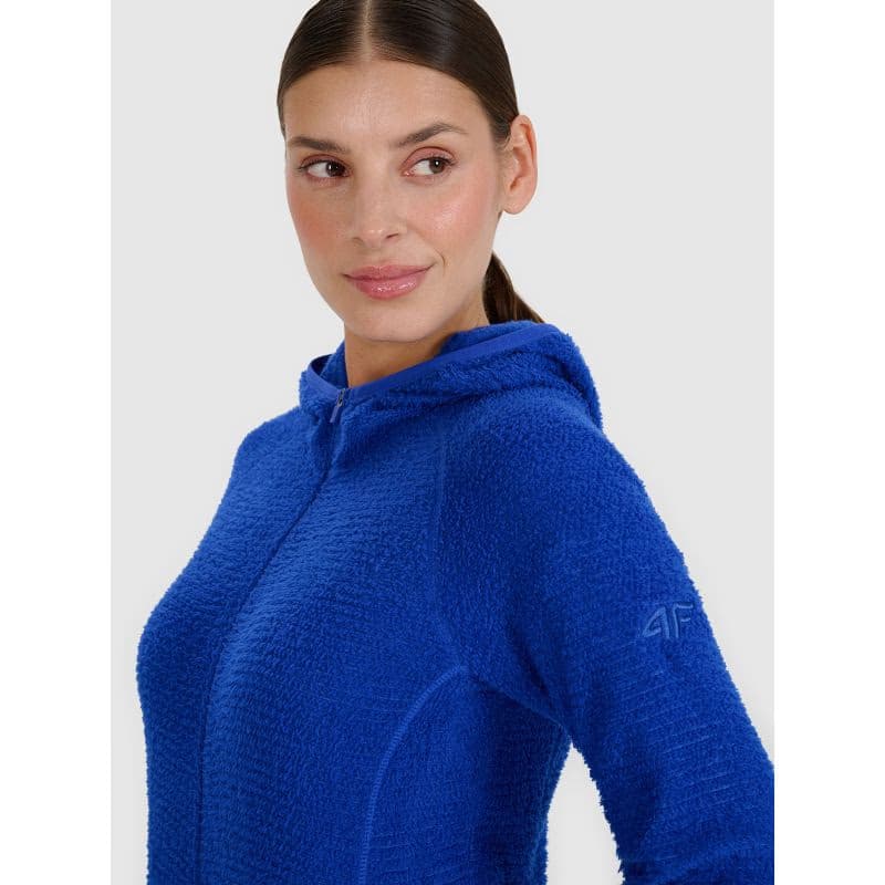 Dámska turistická flisová mikina so zipsom 4F SWEATSHIRT FNK-WSS25TFSWF481-36S-COBALT 2