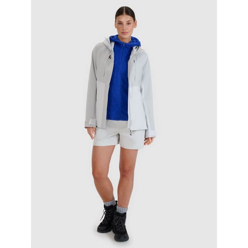 Dámska turistická flisová mikina so zipsom 4F SWEATSHIRT FNK-WSS25TFSWF481-36S-COBALT 5