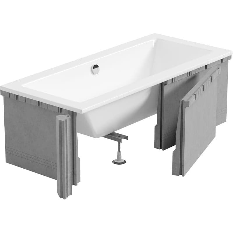 MEXEN - X-ST polystyrénový plášť na obdĺžnikovú vaňu 120-150 x 70-90, biela 55020-00