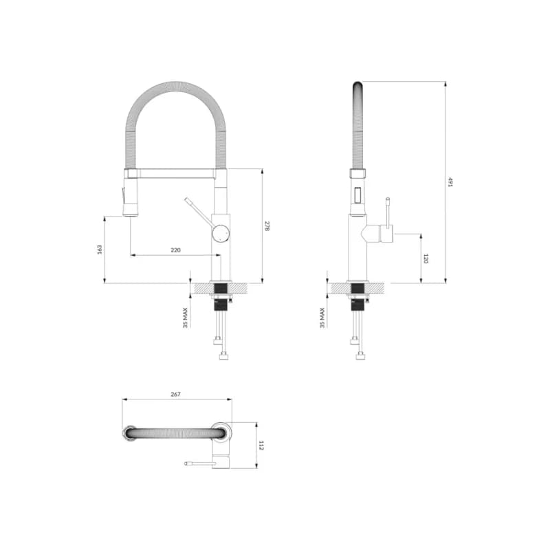 OMNIRES OMNIRES - X3 drezová batéria chróm /CR/ X3CR 3
