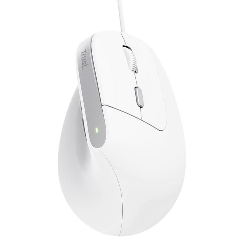 TRUST myš Bayo II Ergonomická vertikálna myš, USB, biela 3