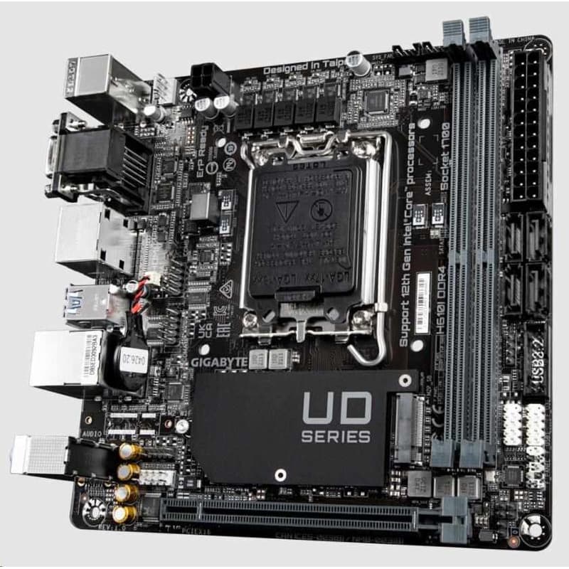 GIGABYTE MB Sc LGA1700 H610 DDR4, Intel H610, 2xDDR4, 2xDP, 1xHDMI, 1xVGA, mini-ITX 4