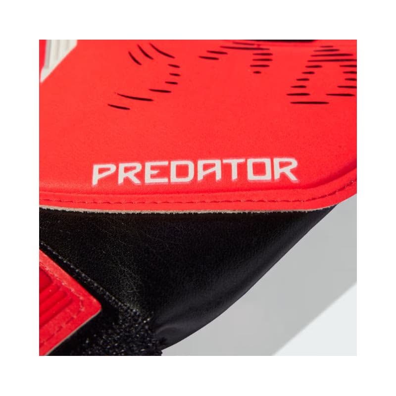 Futbalové brankárske rukavice ADIDAS PRED GL TRN J BLACK LUCRED WHITE 3