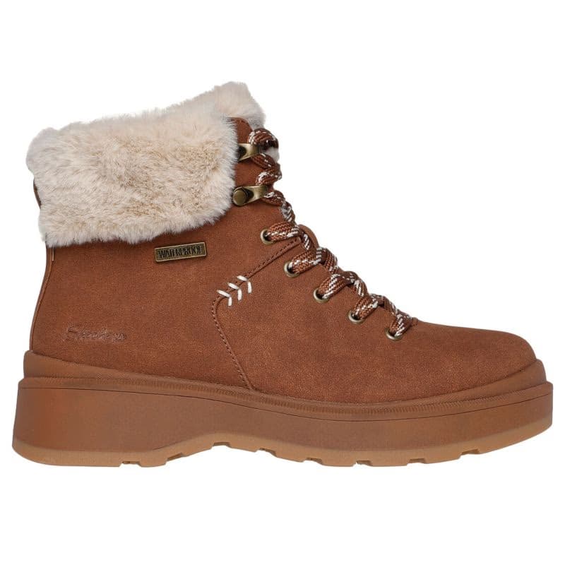 Dámske členkové zimné topánky SKECHERS Park City chestnut 2