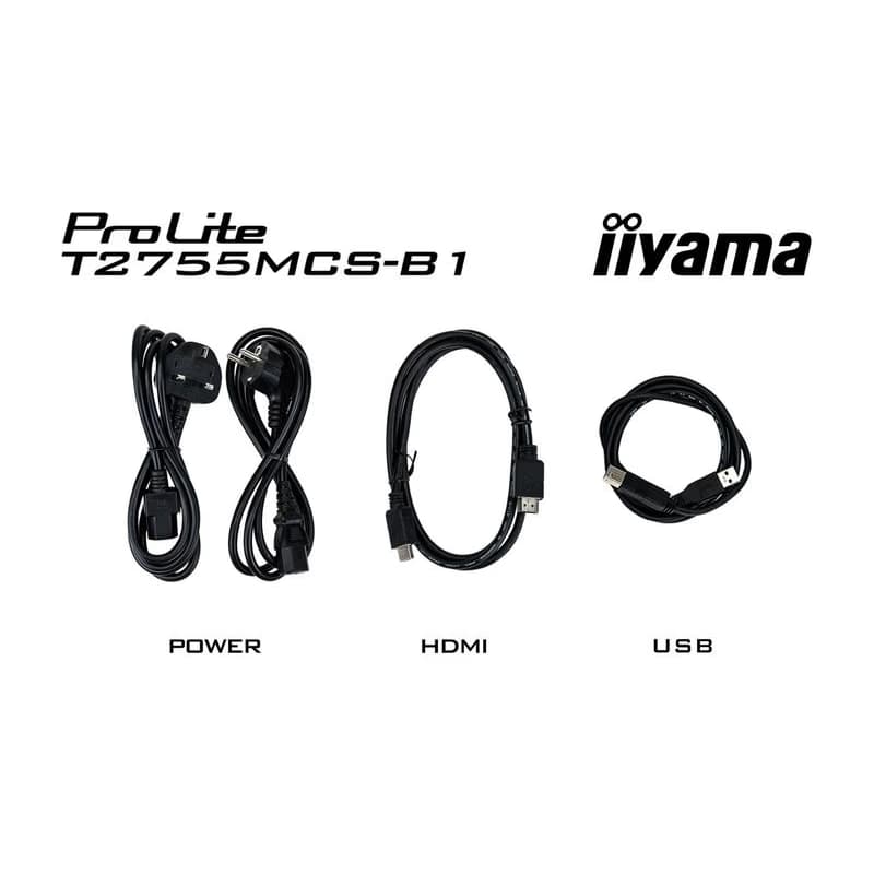 27" iiyama T2755MSC-B1: IPS, FHD, PCAP, Webcam 3
