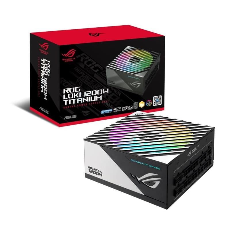 ASUS zdroj 1200W ROG LOKI SFX-L GAMING, 120 mm, Plne Modulárny, 80+ Titanium, ARGB, SFX-L 1