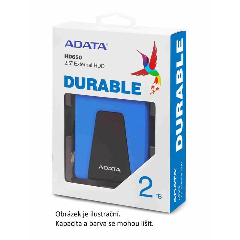 ADATA Externý HDD 2TB USB 3.1 DashDrive Durable HD650, červený (gumový, nárazu odolný) 4