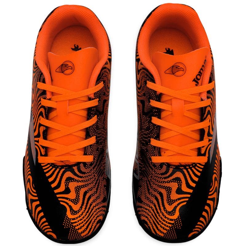 Chlapčenské futbalové kopačky turfy JOMA Evolution 2501 Jr TF black orange 4