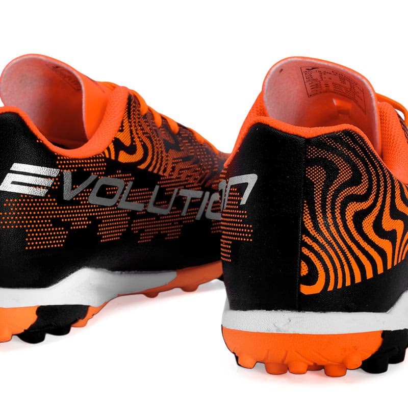 Chlapčenské futbalové kopačky turfy JOMA Evolution 2501 Jr TF black orange 5