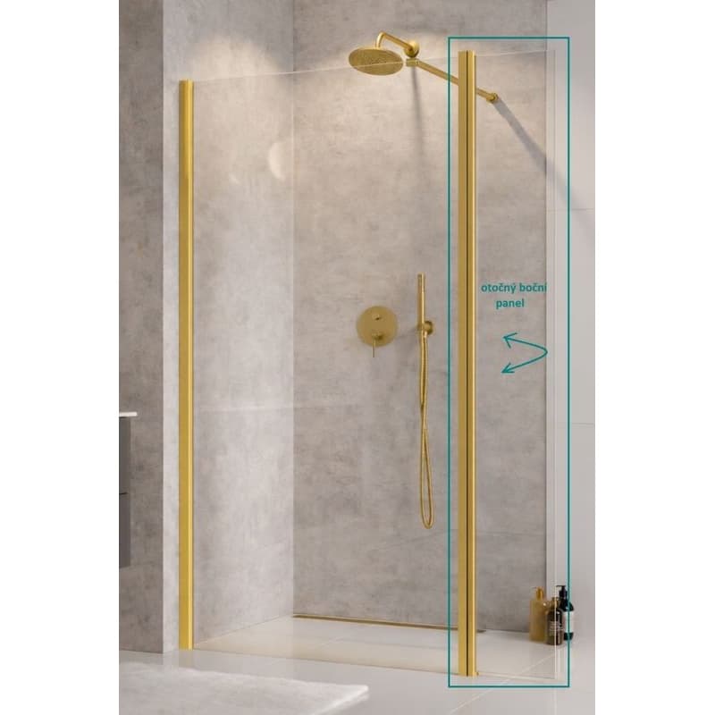BESCO - Bočný otočný panel ECO-N GOLD - Pevná stena - 30 BCEXON30GC