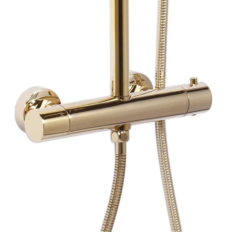 REA - SPRCHOVÁ BATÉRIA 150mm S TERMOSTATOM VINCENT L.GOLD Zlatá REA-P8005 3