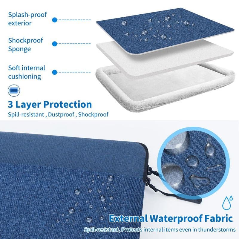 Taška na notebook Seine Scene Valence sleeve 16" - modrá 4