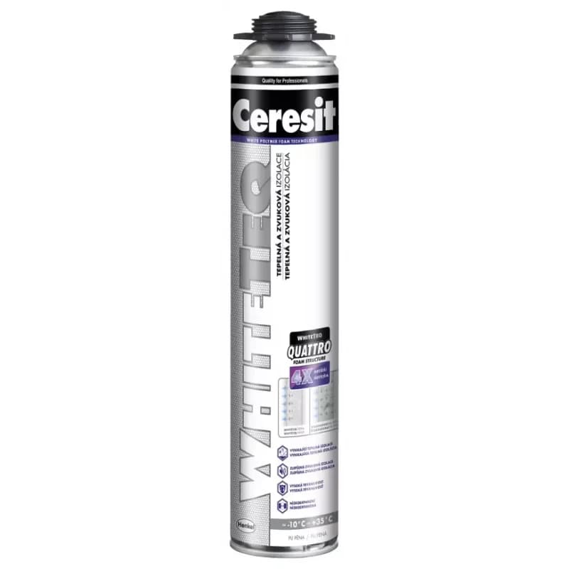 Ceresit WHITE TEQ unikátna pištoľová pena  750 ml 1