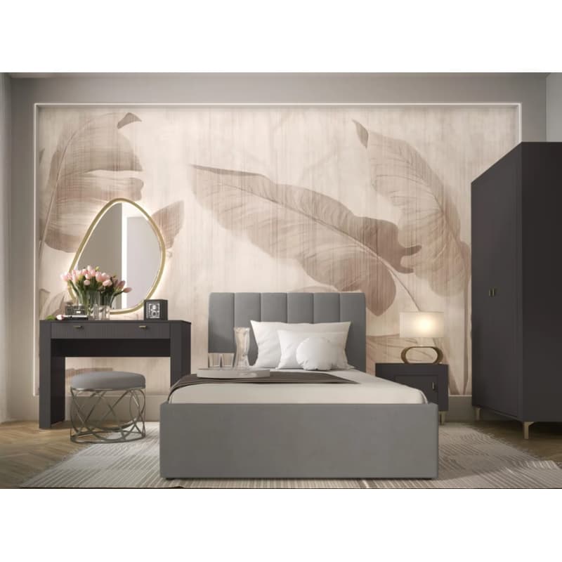 Dolmar Posteľ s výklopným roštom MORASS MO12 | sivá 140 x 200 cm 2