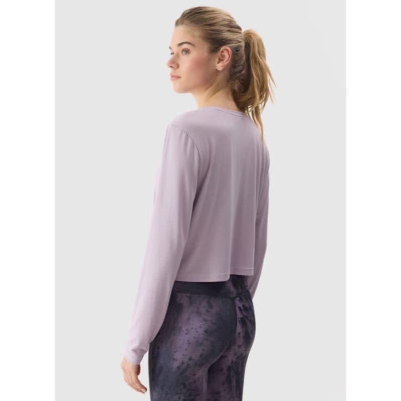 Dámske tréningové tričko s dlhým rukávom 4F LONGSLEEVE-WSS24TLONF250-52S-LIGHT VIOLET 4