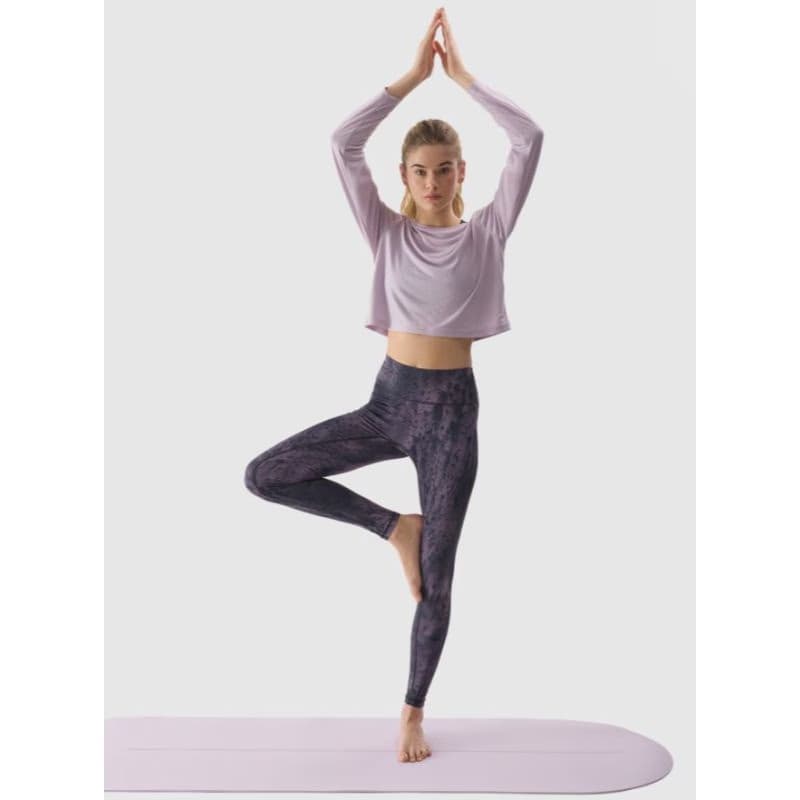 Dámske tréningové tričko s dlhým rukávom 4F LONGSLEEVE-WSS24TLONF250-52S-LIGHT VIOLET 5