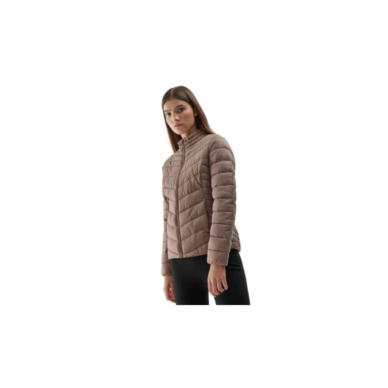 Dámska bunda 4F DOWN JACKET-AW23TDJAF224-82S-LIGHT BROWN