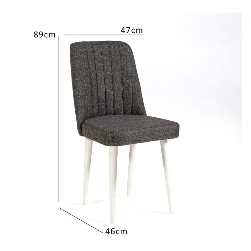 Stolička Vina Sandalye Anthracite, White 4