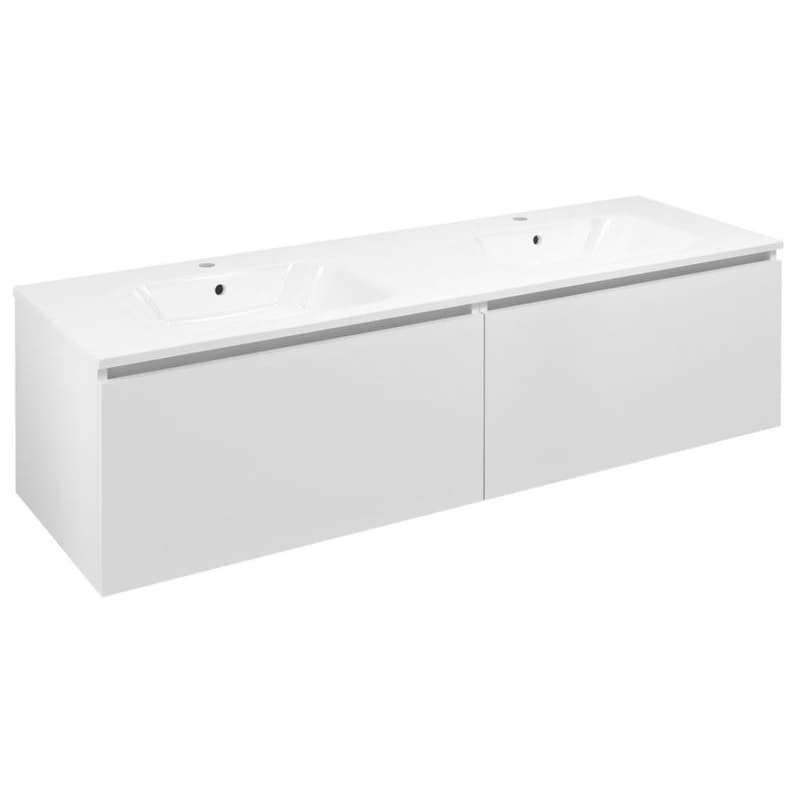 SAPHO - LOREA skrinka 160x46x51,5cm (80+80cm), biela matná LE080-3131-01 1