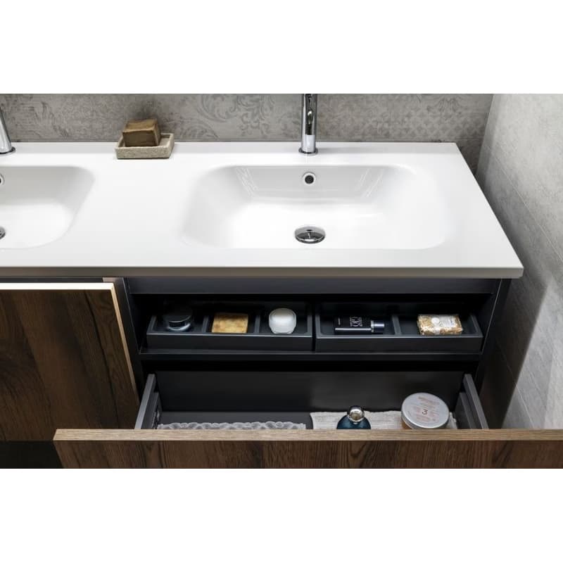 SAPHO - LOREA skrinka 160x46x51,5cm (80+80cm), biela matná LE080-3131-01 5
