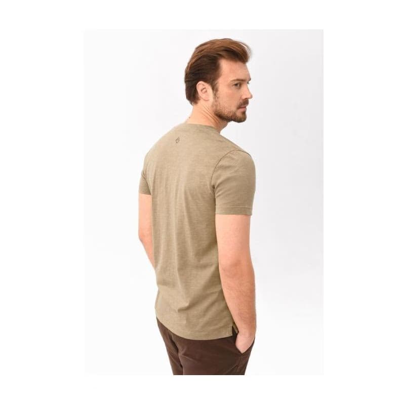 Pánske tričko s krátkym rukávom VOLCANO WARREN-102-BEIGE 3