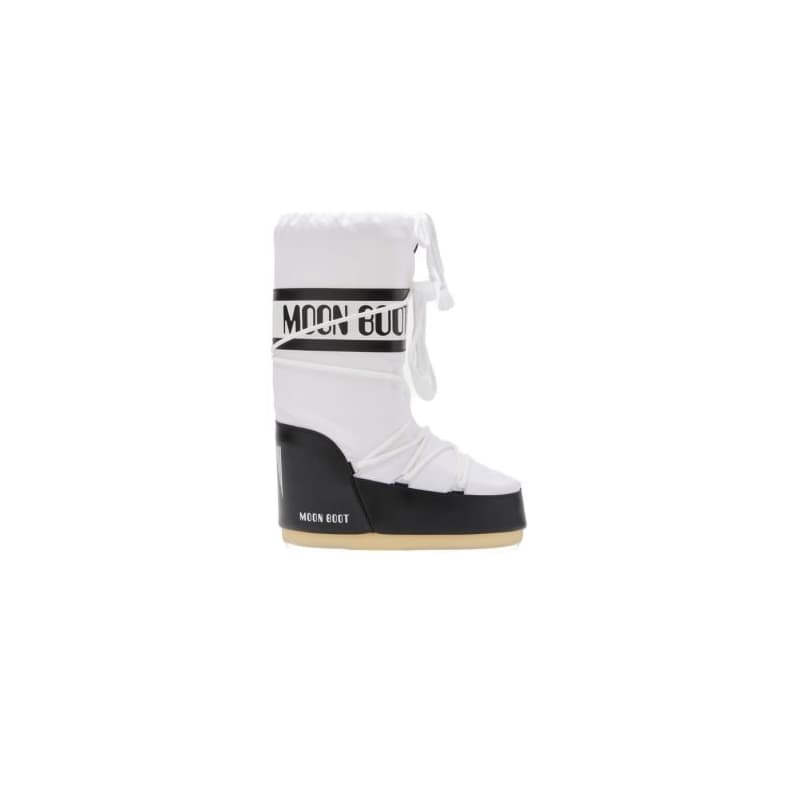 Vysoké zimné topánky MOON BOOT MB ICON NYLON, NA02 BLACK WHITE 1