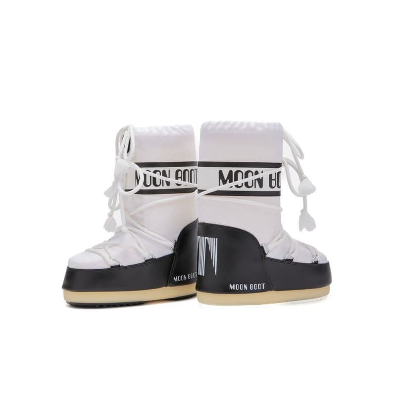 Vysoké zimné topánky MOON BOOT MB ICON NYLON, NA02 BLACK WHITE 3