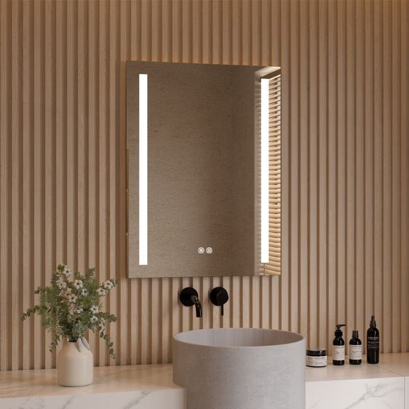 Mereo Zrkadlo 60x70 cm s LED osvetlením a odhmlievaním CN155 5