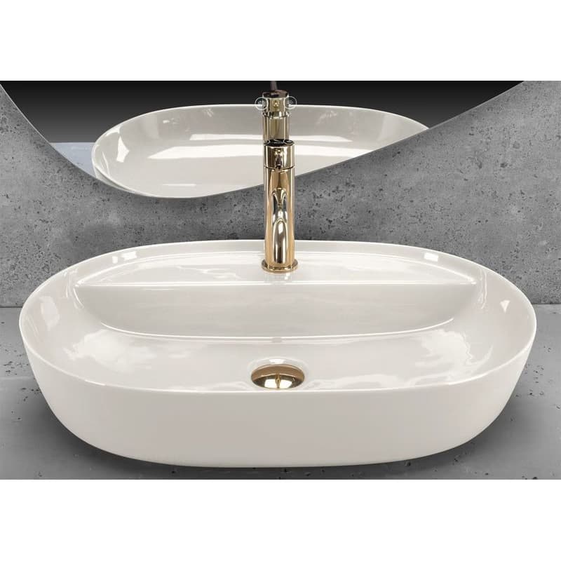 REA - Umývadlo na dosku Aura 61 Ecru Shiny REA-U4589 3