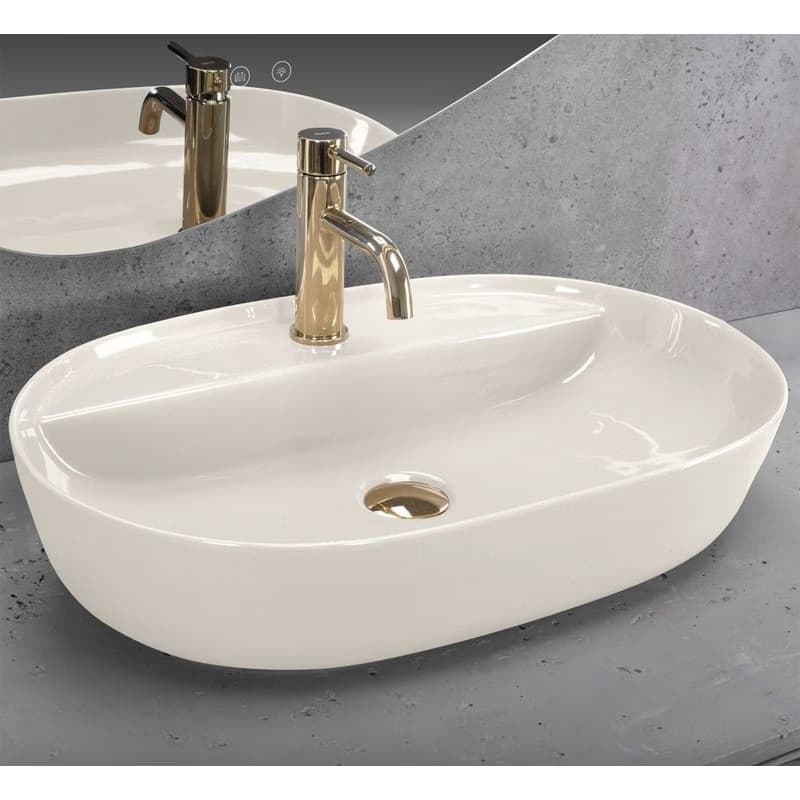 REA - Umývadlo na dosku Aura 61 Ecru Shiny REA-U4589 4